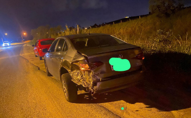 Colisão seguida de capotamento é registrada em Içara