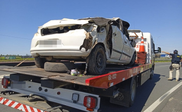 Içara: Acidente de trânsito na BR-101 deixa motorista gravemente ferido 