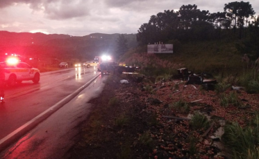 Motorista de caminhão morre após acidente em São Joaquim