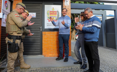 Praça Nereu Ramos ganha novo ponto de apoio da Polícia Militar