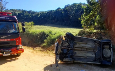 Acidente de trânsito deixa três feridos em Cocal do Sul