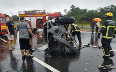 Capotamento é registrado Via Rápida