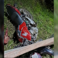 Motociclista fica gravemente ferido após acidente na SC-446