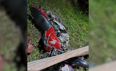 Motociclista fica gravemente ferido após acidente na SC-446