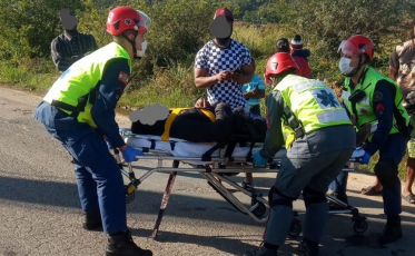 Motociclista fica ferido após acidente em Cocal do Sul