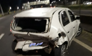 Sombrio: homem é encaminhado ao hospital após acidente de trânsito