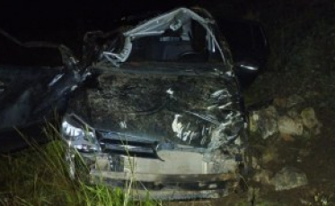 Três jovens ficam feridos após acidente de trânsito em São Joaquim