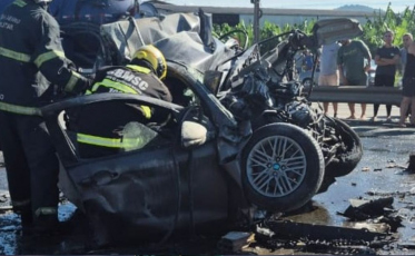 Grave acidente mata família e provoca fila de 20 km na BR-101 em SC