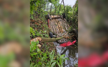 Capotamento mobiliza resgate e deixa mulher em estado grave em Jacinto Machado