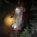 Carro cai em rio e mobiliza bombeiros após suspeita de afogamento em SC