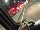 Acidente mata motociclista e bloqueia trânsito na Ponte Anita Garibaldi 