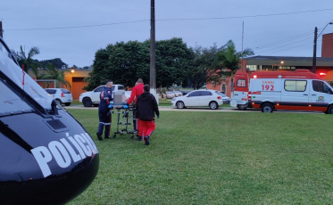 Sarasul atende vítima de acidente de trânsito em Orleans