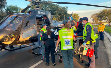 Policial fica em estado grave após ser atingido por moto durante fiscalização em SC 