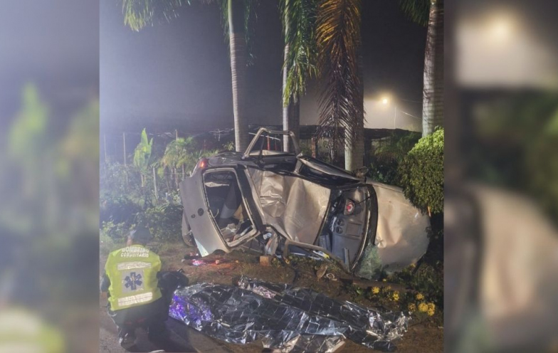 Acidente na SC-108 deixa duas jovens mortas e dois feridos graves em Braço do Norte