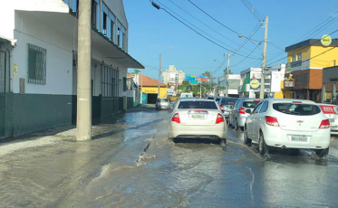 Adutora rompida pode deixar a Próspera e o Presidente Vargas sem água