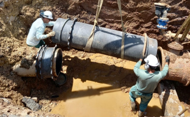 Com novo rompimento de adutora, volta a faltar água na região