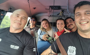 Aeromédico auxilia no transporte de mulher presa em engarrafamento com transplante marcado 