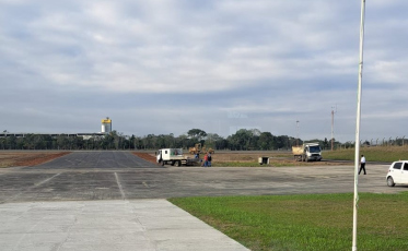 Forquilhinha: obras avançam no Aeroporto Diomício Freitas e devem ser concluídas até 30 de agosto