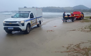 Corpo de idoso é encontrado após afogamento em praia de Garopaba