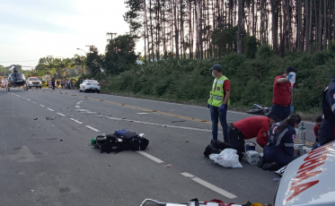 SC-108: Motociclista morre após colisão frontal em Urussanga