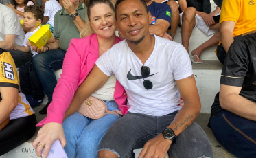 No meio da galera, Alex Maranhão conferiu o Tigre