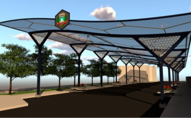 Cidade do mel em SC investe em rua coberta inspirada em favos e aposta em novo cartão-postal