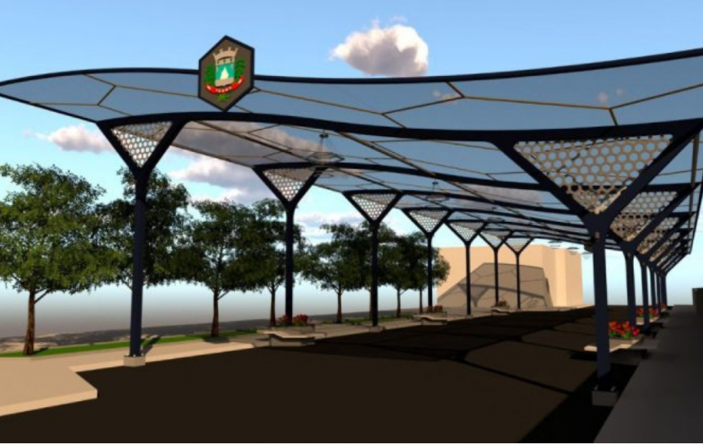 Içara terá rua coberta inspirada em favos de mel com investimento de R$ 1,6 milhão