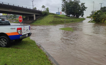 Defesa Civil de Içara interdita parcialmente Anel Viário