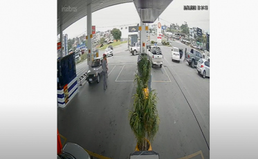 Câmera flagra assalto em posto de combustível (VÍDEO)