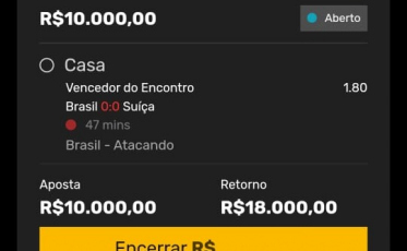 Aposta de Criciúma rende mais R$ 20 mil com vitória do Brasil