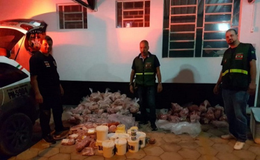 Homem é preso com quase 500 kg de produtos de origem animal irregulares