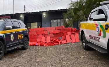 PMRv e PRF apreendem cerca 600 quilos de maconha na SC-452