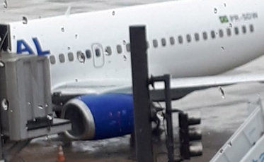 Aeroporto de Jaguaruna fechado devido à neblina e chuva forte