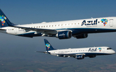Voo matutino da Azul de volta ao Aeroporto de Jaguaruna