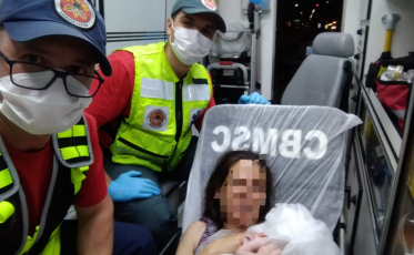 Bebê nasce dentro de ambulância em Criciúma