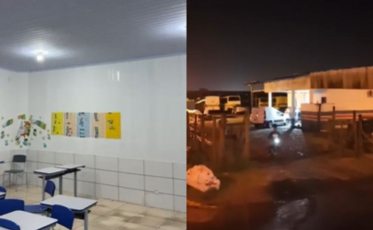 Temporal com ventos fortes e granizo destelha 20 casas em cidade de SC