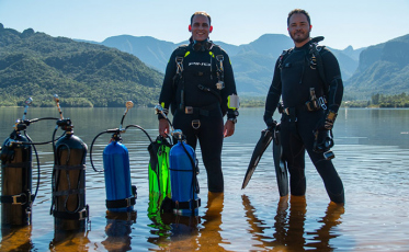Mergulhadores revelam as profundezas da Barragem do Rio São Bento