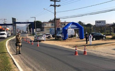 Polícia Militar realiza barreira preventiva em Braço do Norte