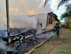 Fogo destrói casa em Jacinto Machado