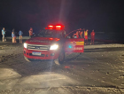 Bombeiros resgatam pescador no Balneário Rincão