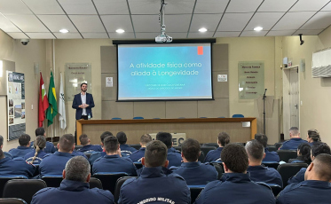 Atividade física aliada à longevidade: Bombeiros Militares do Sul participam de palestra
