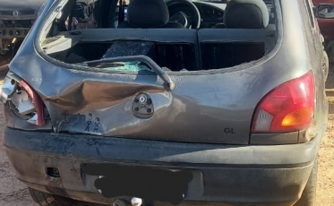 Colisão traseira deixa motociclista gravemente ferida em Içara