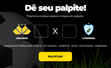 Criciúma x Londrina: saiba quem ganhou o Bolão do Bistek
