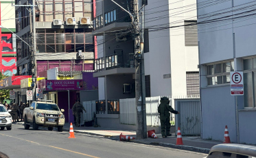 Bope averigua mala abandonada em Araranguá