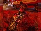 Idoso sofre ferimentos na cabeça após acidente entre moto e carro em Morro da Fumaça