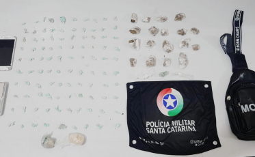 Criciúma: PM apreende drogas no bairro Renascer