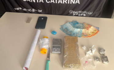 Criciúma: com cocaína e maconha, homem é preso no bairro Mina do Mato