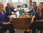 Representantes da Amrec visitam a Câmara de Comércio e Indústria Brasil China