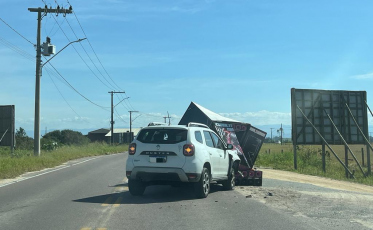 Colisão traseira é registrada em Jaguaruna