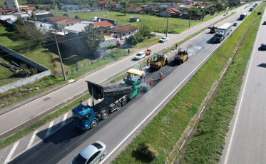 Sul de SC: veja o cronograma semanal de obras na BR-101